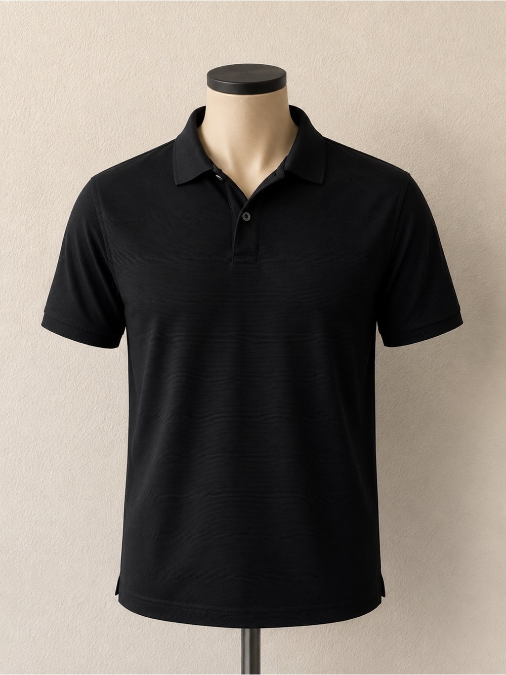 Greg Norman Performance Golf Polo Men’s Medium Black 30% Recycled Polyester